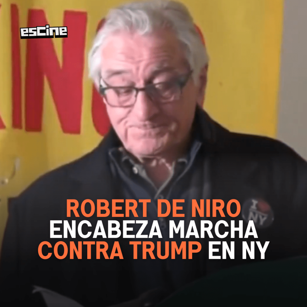 Robert De Niro encabeza marcha contra&nbsp;Trump